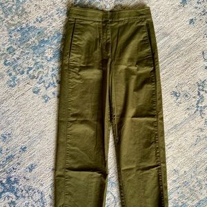 ARITZIA “Babaton” army green high waisted pants